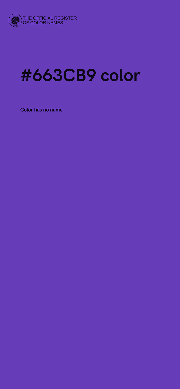 #663CB9 color image