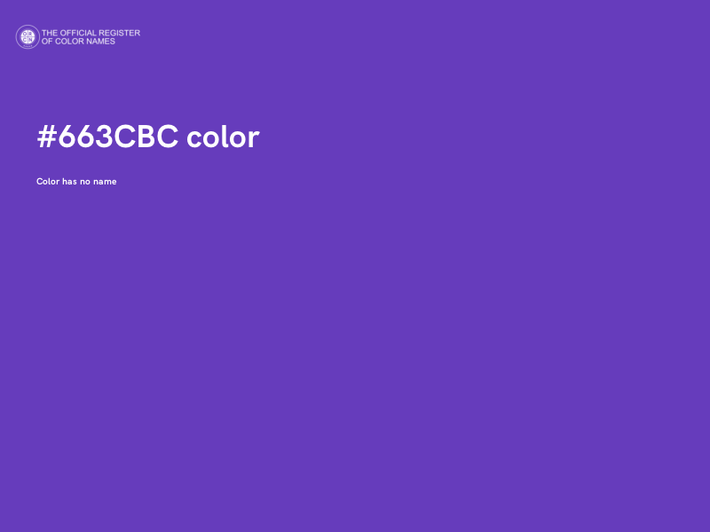 #663CBC color image
