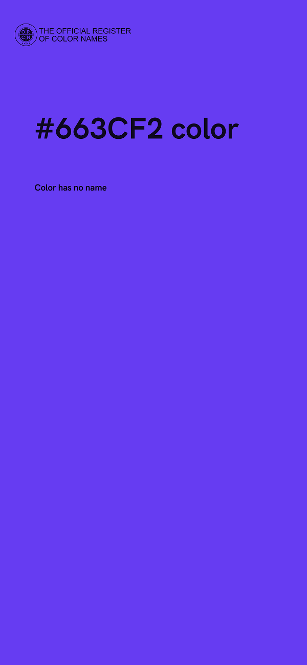 #663CF2 color image