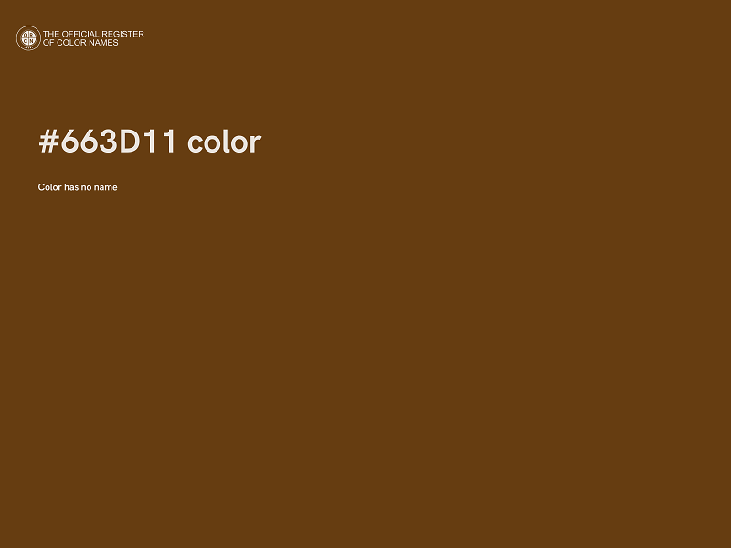 #663D11 color image