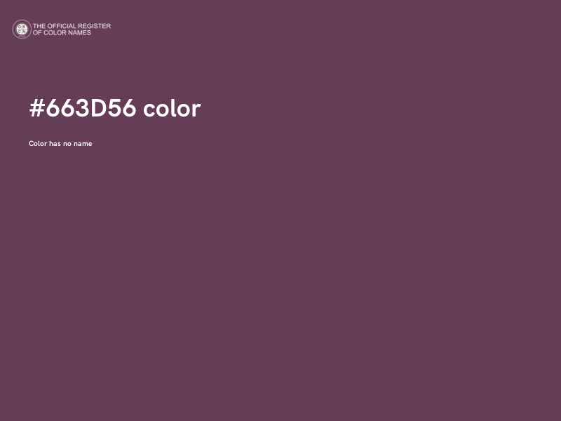 #663D56 color image