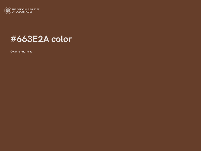 #663E2A color image