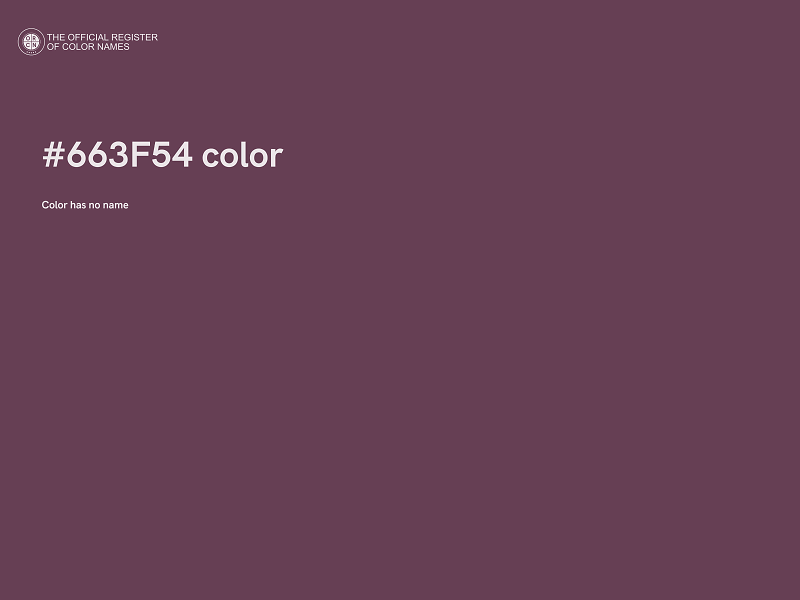 #663F54 color image