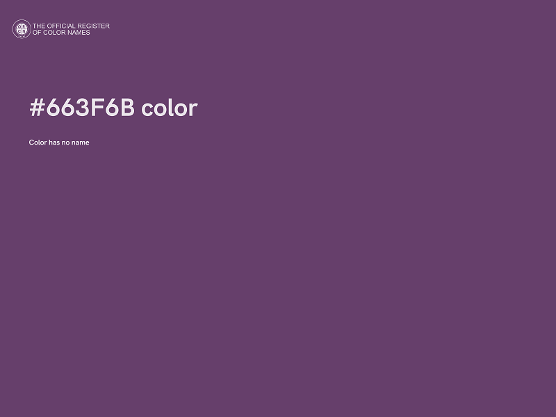 #663F6B color image