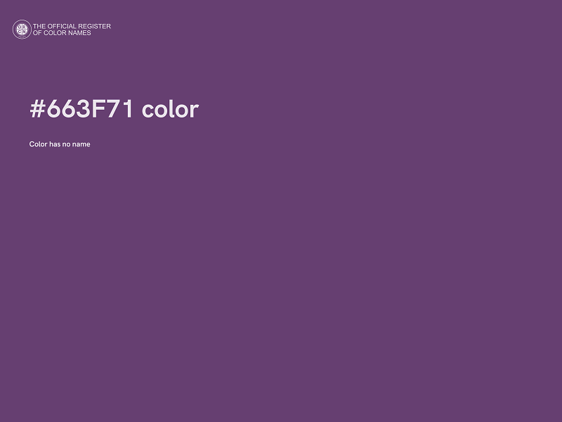 #663F71 color image