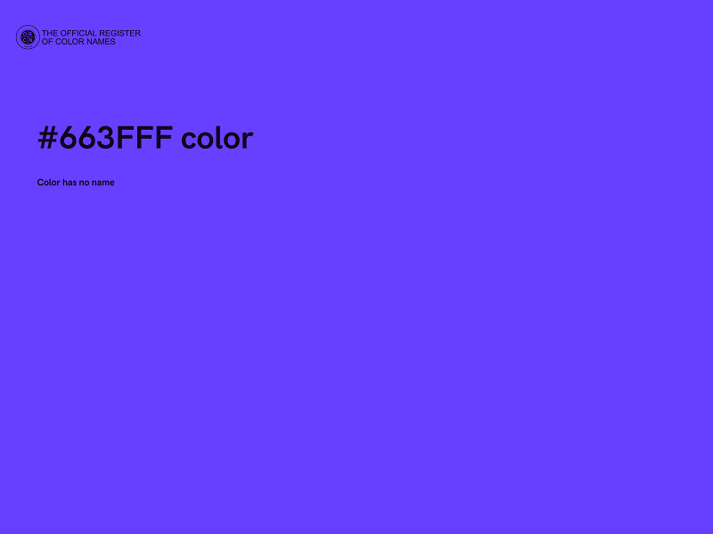 #663FFF color image