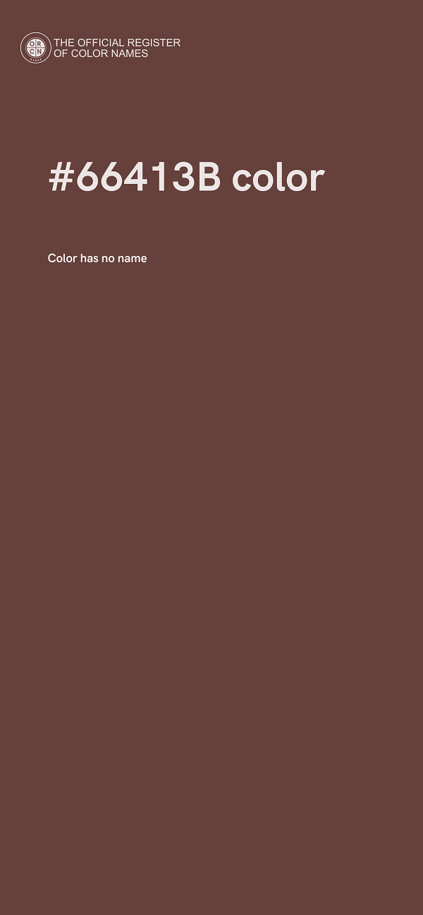 #66413B color image