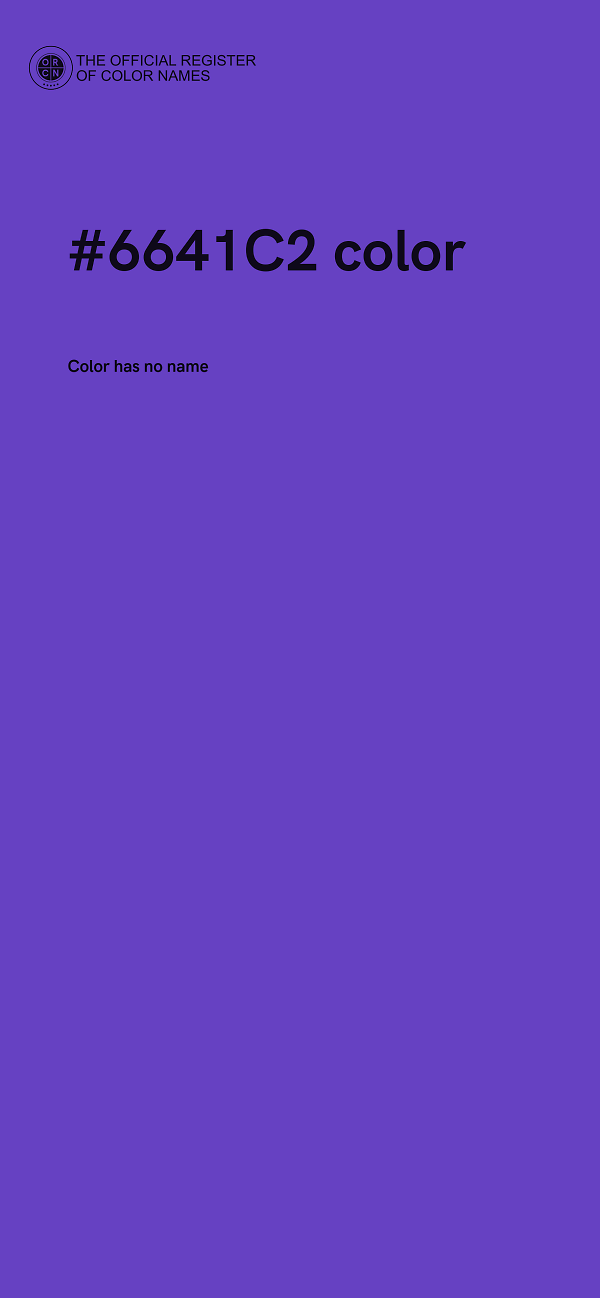 #6641C2 color image
