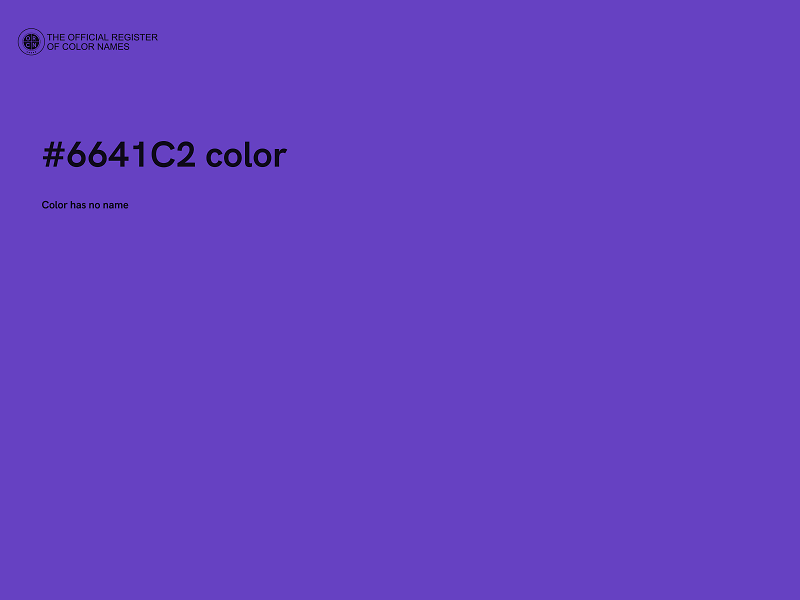 #6641C2 color image