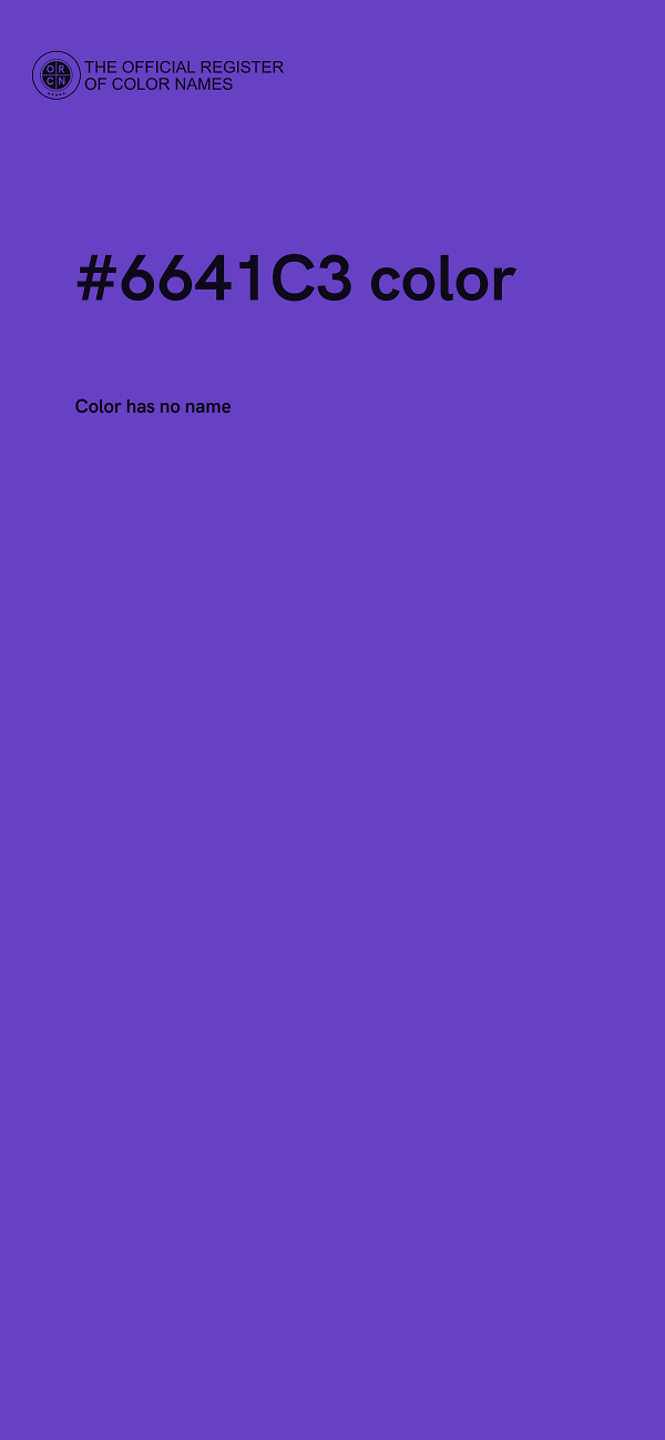 #6641C3 color image