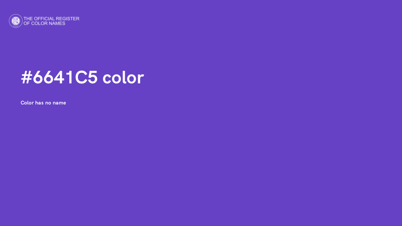 #6641C5 color image