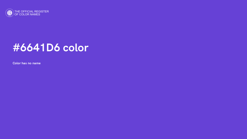 #6641D6 color image