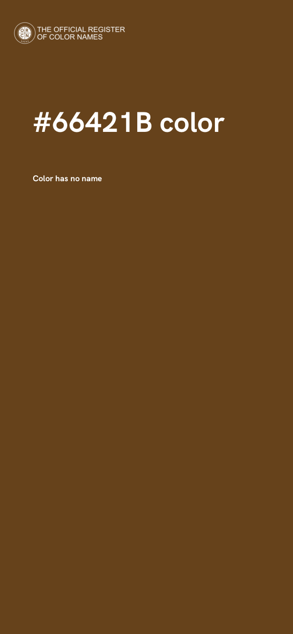 #66421B color image