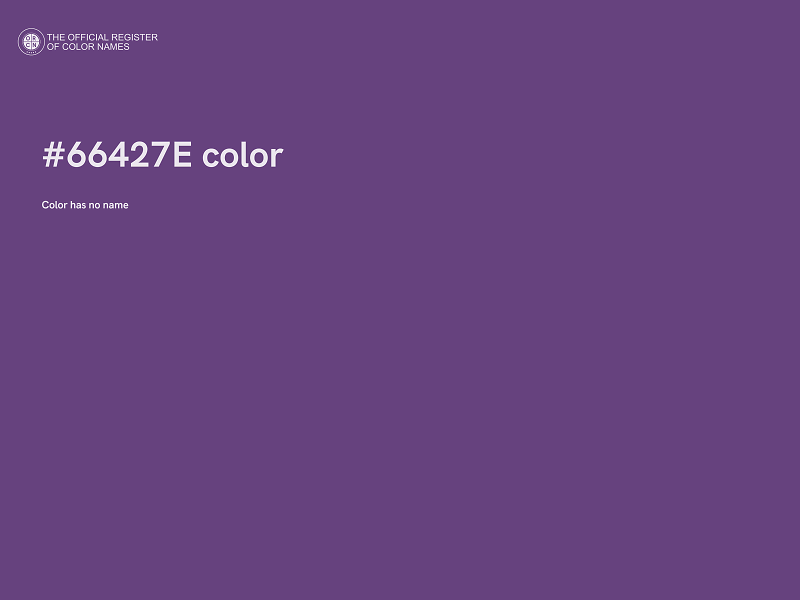 #66427E color image