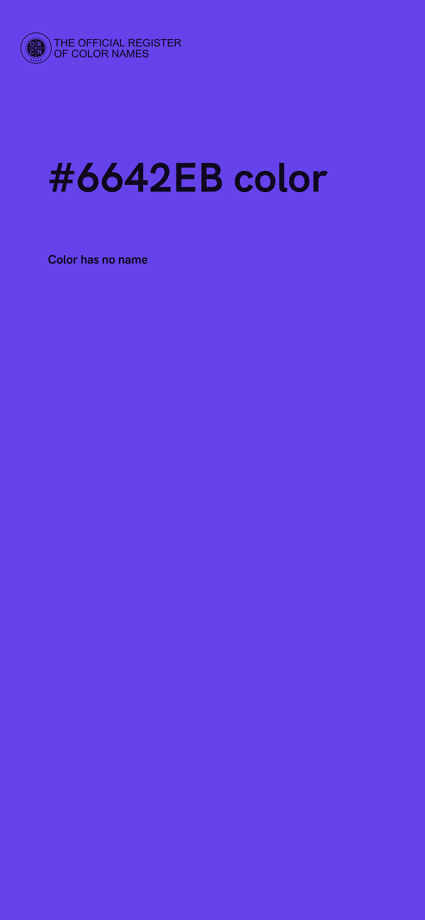 #6642EB color image