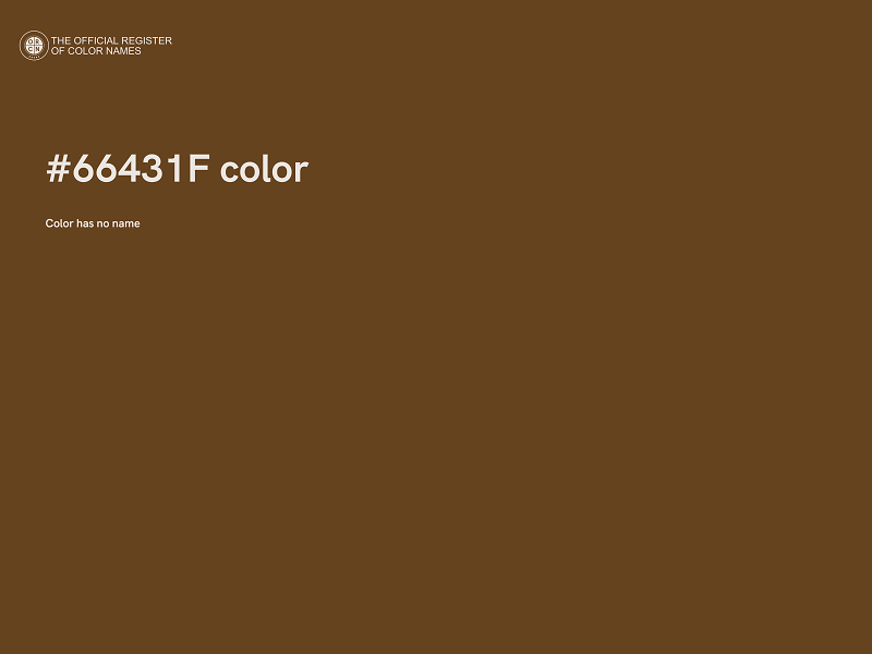 #66431F color image
