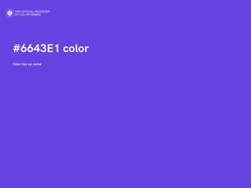 #6643E1 color image