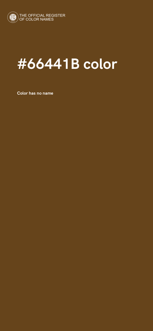 #66441B color image