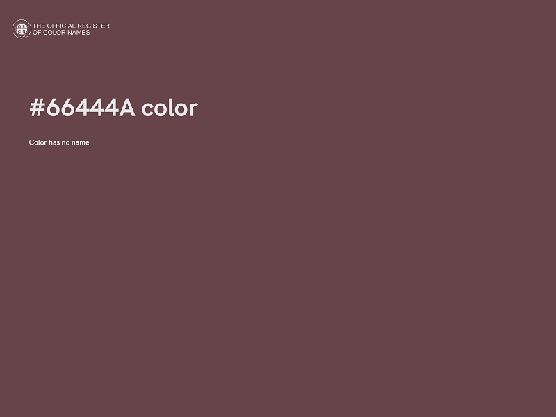 #66444A color image