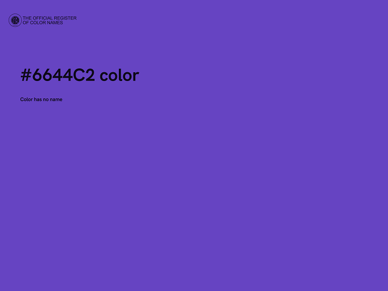 #6644C2 color image