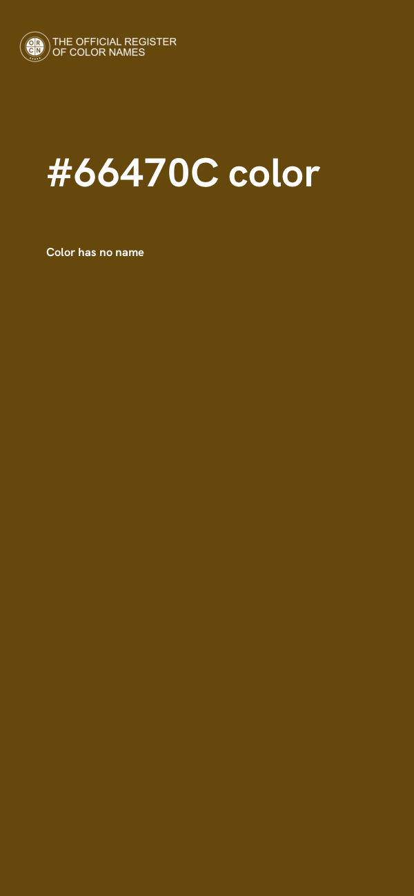 #66470C color image