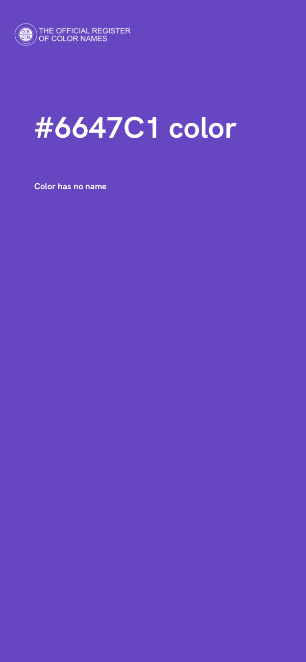 #6647C1 color image