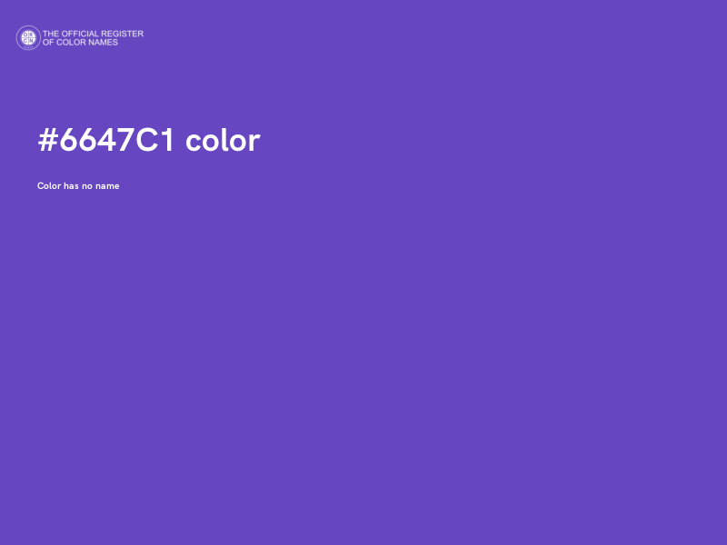 #6647C1 color image