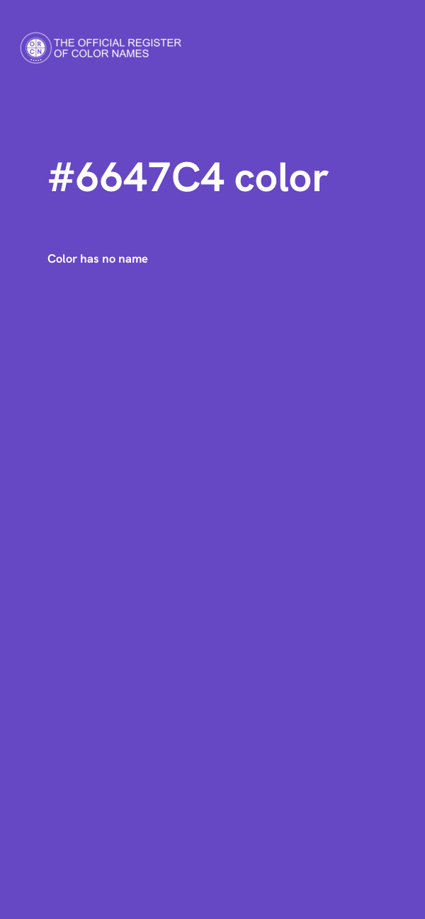 #6647C4 color image