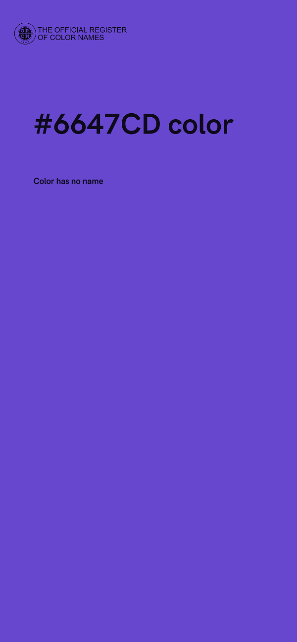 #6647CD color image