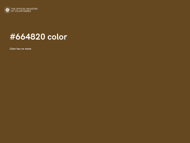 #664820 color image