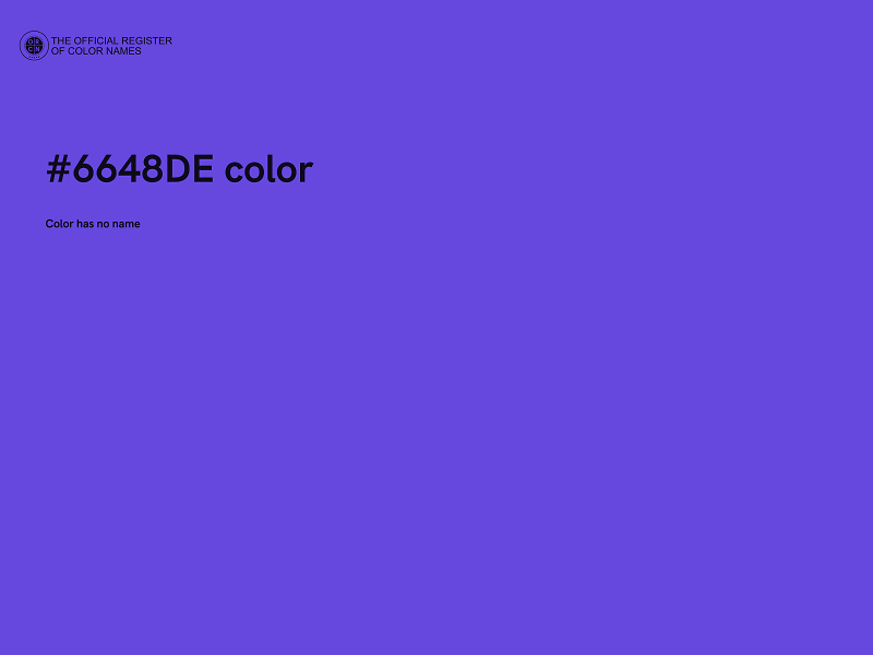 #6648DE color image