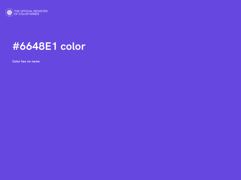 #6648E1 color image