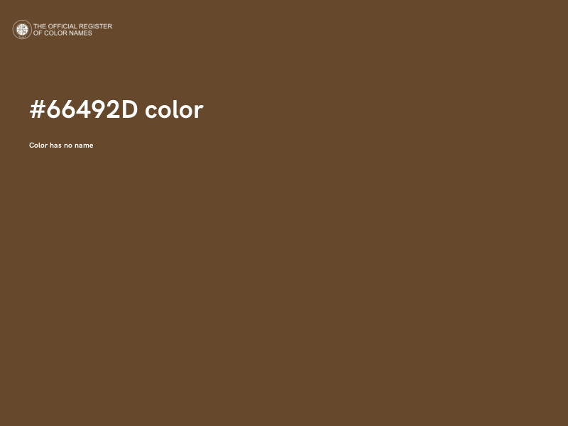 #66492D color image