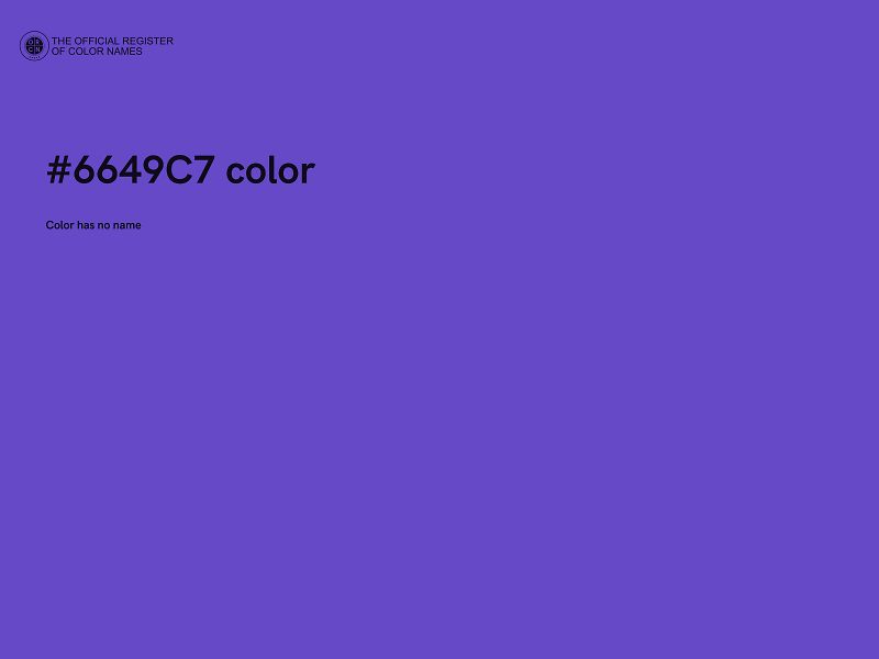 #6649C7 color image