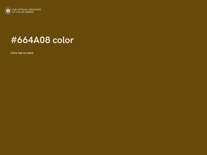 #664A08 color image