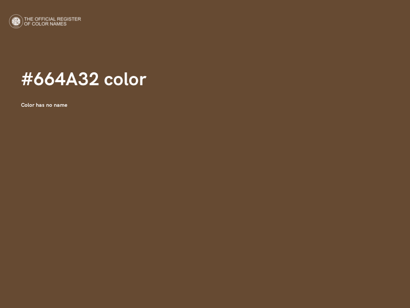 #664A32 color image