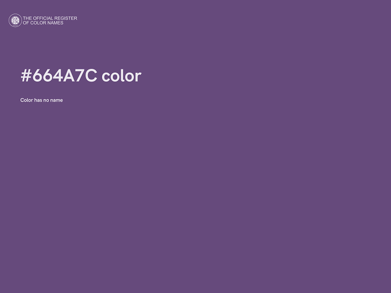 #664A7C color image