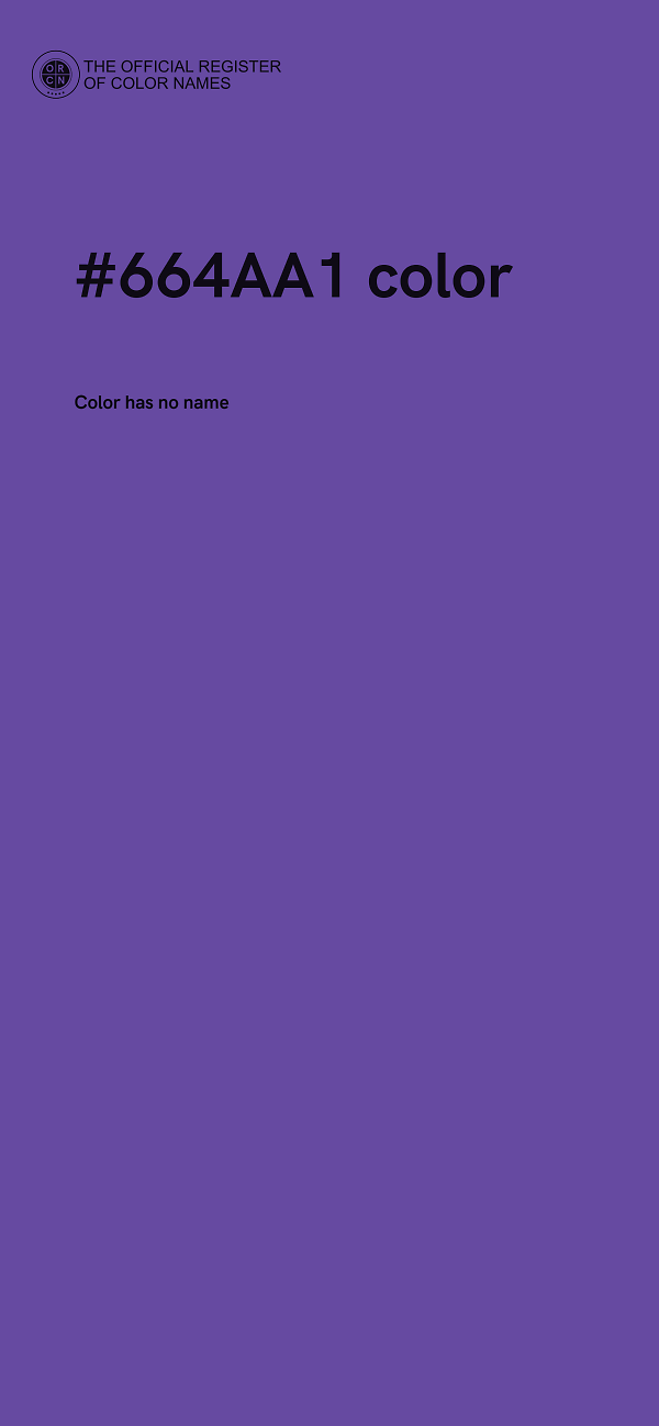 #664AA1 color image