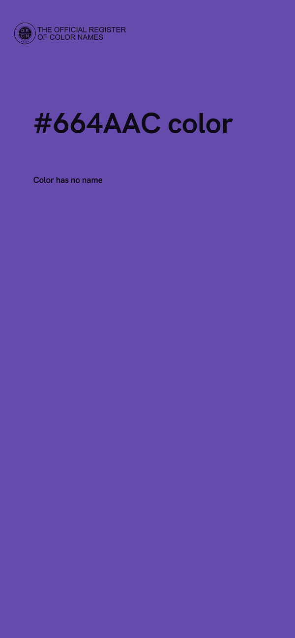 #664AAC color image
