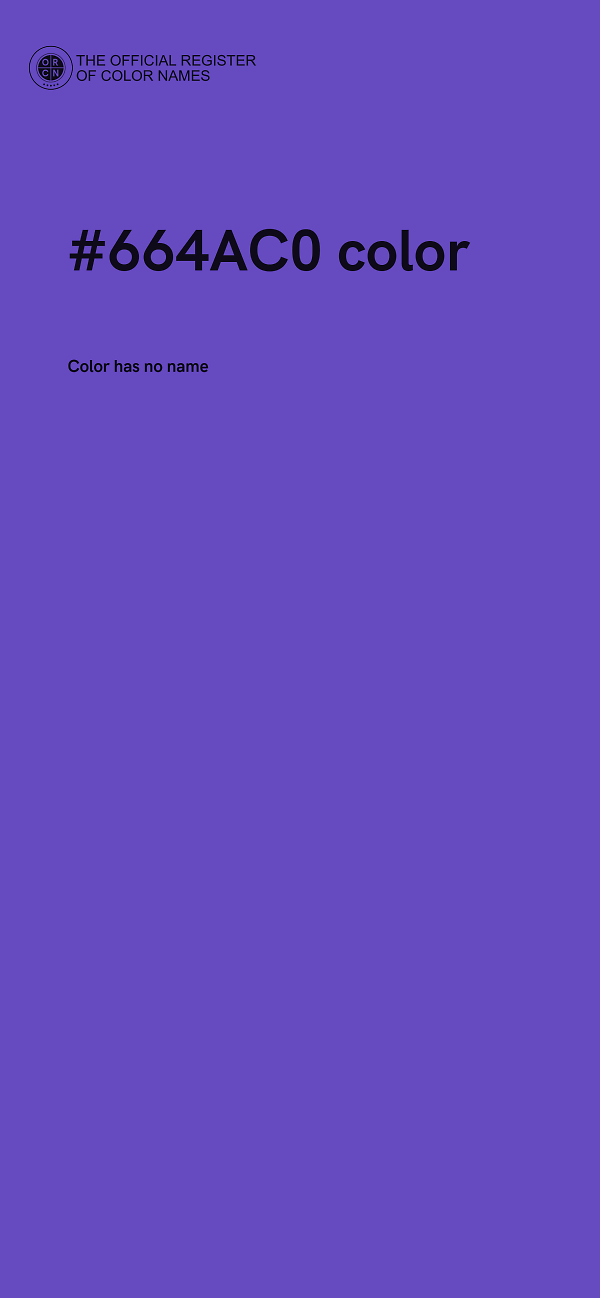 #664AC0 color image
