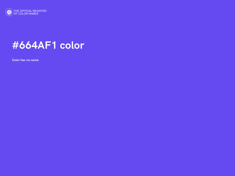 #664AF1 color image
