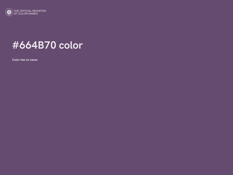 #664B70 color image