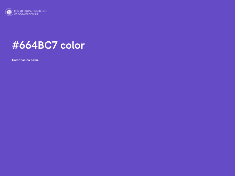#664BC7 color image