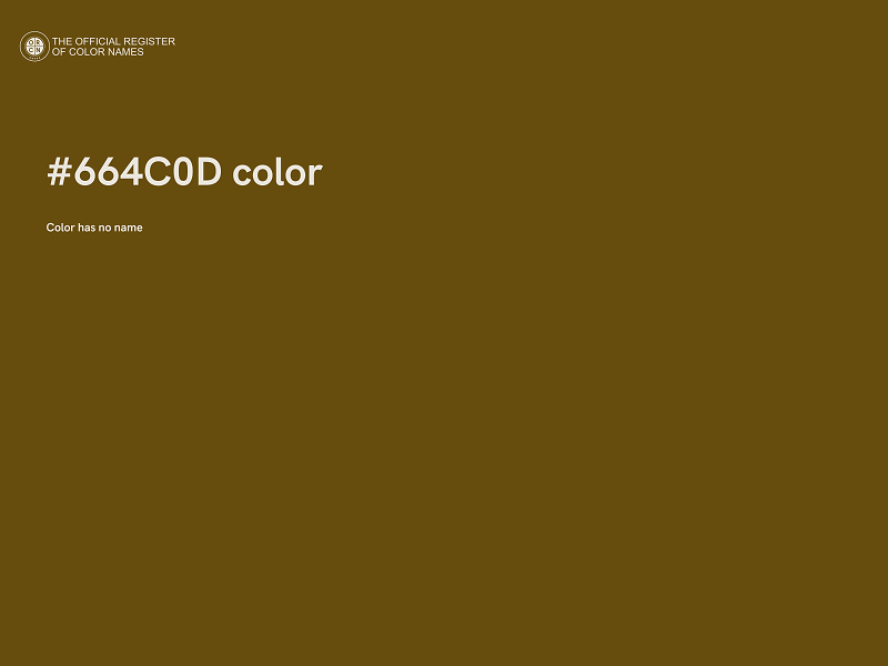 #664C0D color image