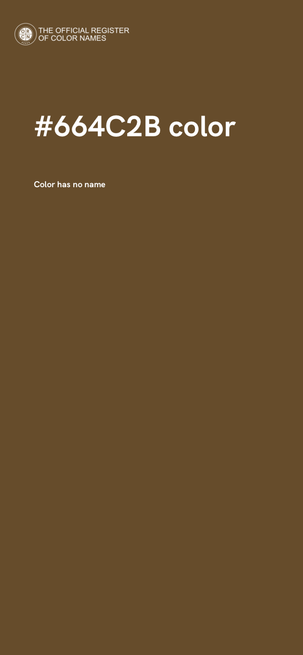 #664C2B color image