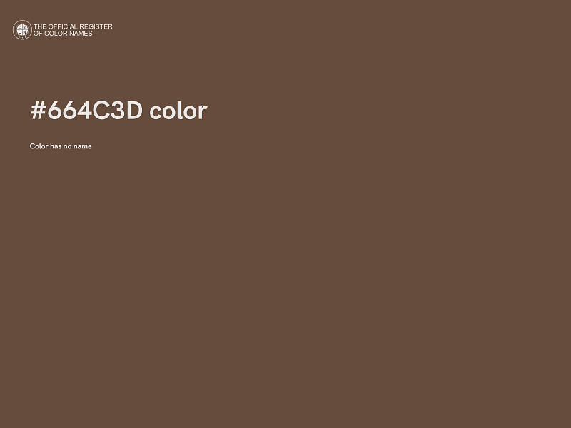 #664C3D color image