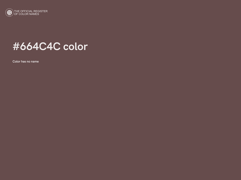 #664C4C color image