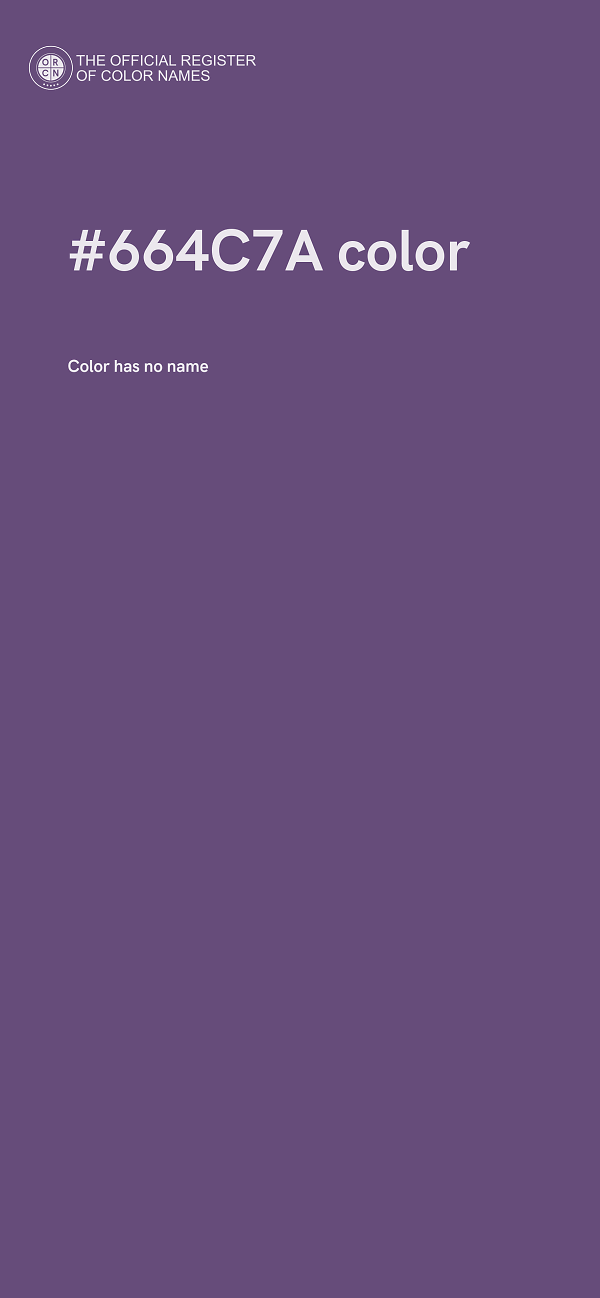 #664C7A color image