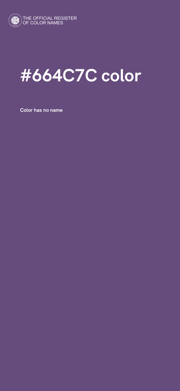 #664C7C color image