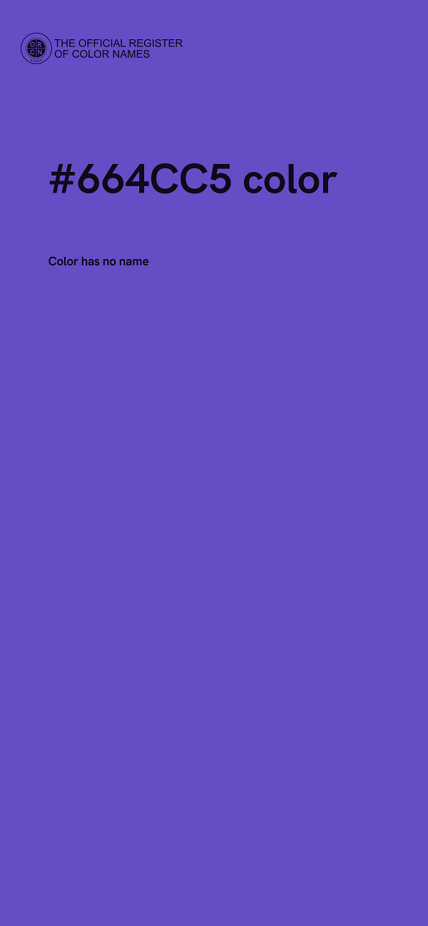 #664CC5 color image